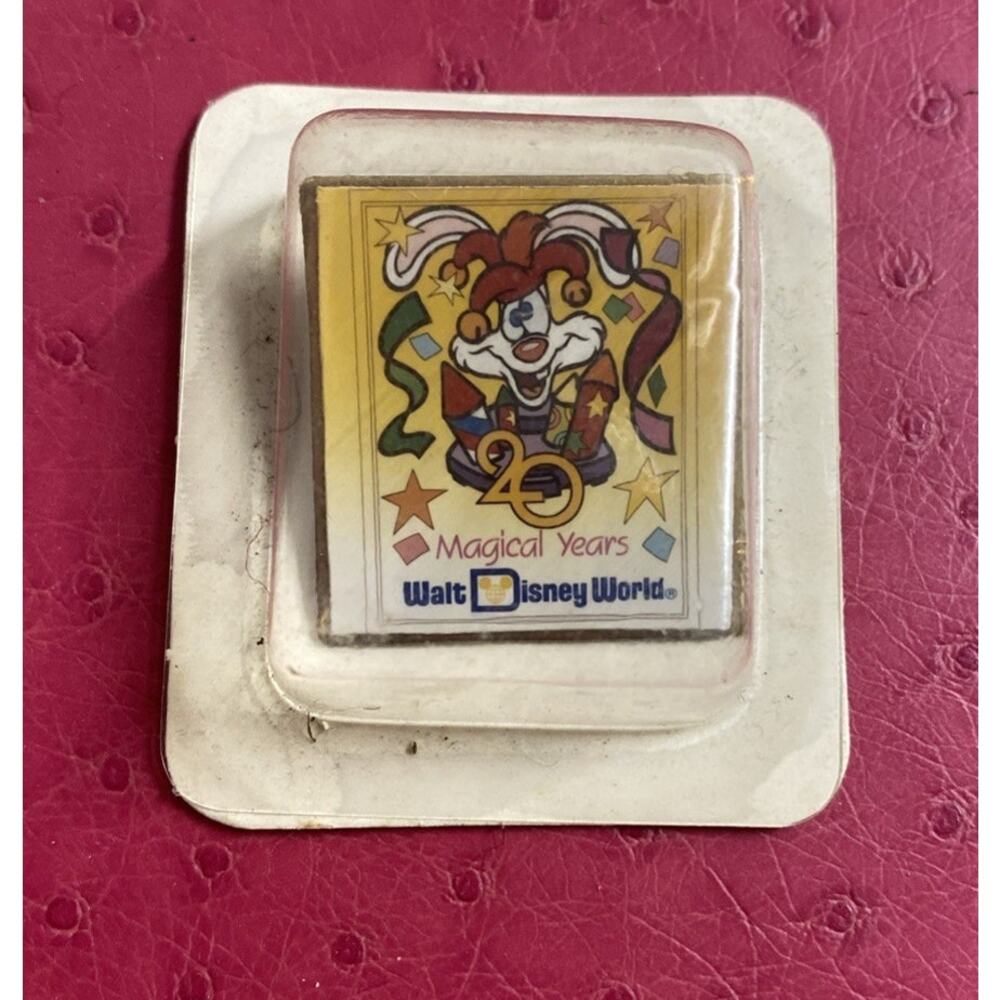 Vintage Walt Disney World 20th Anniversary Pin NIB Roger Rabbit